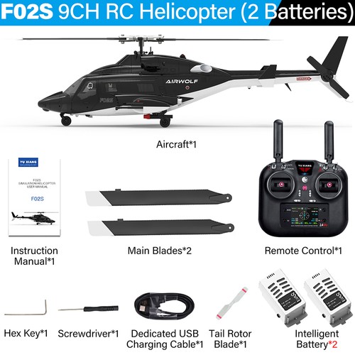 Yuxiang airwolf elicottero - airwolf, rc